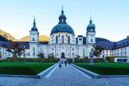 Obberamergau, Germany - October 15, 2017: Exterior of Ettal Abbey Benedictine monasteryのeditorial素材