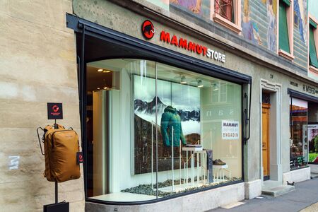 Lucerne, Switzerland - October 19, 2017: Shop of the famous Swiss brand of climbing and trekking...
