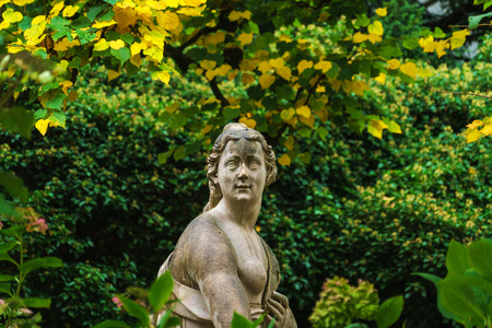 Salzburg, Austria - October 21, 2017: Susanna fountain (1705) or Susannabrunnen in Mirabell palace gardenのeditorial素材