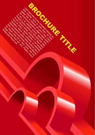 Red Background For Poster or Brochureのイラスト素材