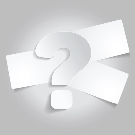 Abstract background with a question mark and three tickets for textのイラスト素材