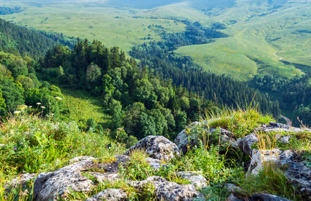 Valley plateau Lago Naki in Adygea in Southern Russiaの写真素材