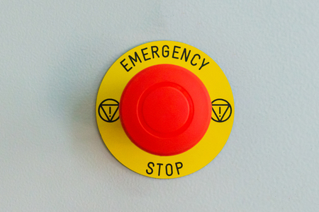 Emergency Stop Button, Disaster Prevention, Assistance Get Helpの写真素材