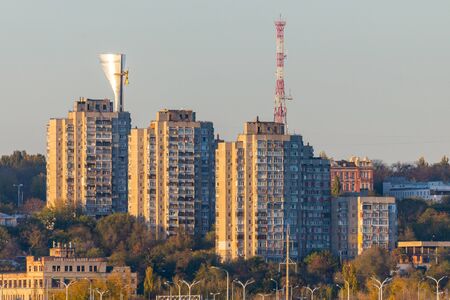 Russia, Rostov-on-Don - August 20, 2017: Rostov on Don city panoramic view.