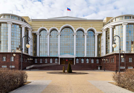 Astrakhan, Russia - 17 February 2020: building of regional state court.のeditorial素材