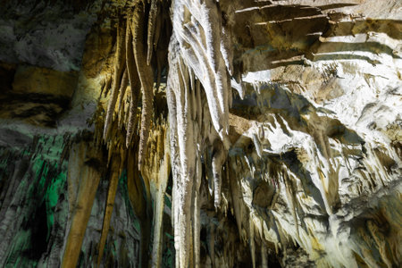 Azish or Azishskaya cave in Adigeya, Russia.の写真素材