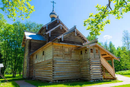 Church of St Nicholas the Wonderworker from High Island. Veliky Novgorod, Russiaの写真素材