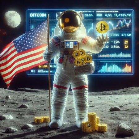 Lunar Crypto Conquest: Astronaut & Bitcoinの素材