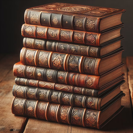 Antique Leather-bound Booksの素材