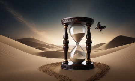 Timeless Sands: Hourglass and Butterflyの素材