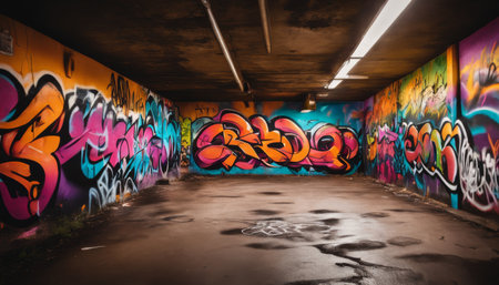 Underground Graffiti Tunnelの素材