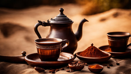 Traditional Coffee and Spice Setupの素材