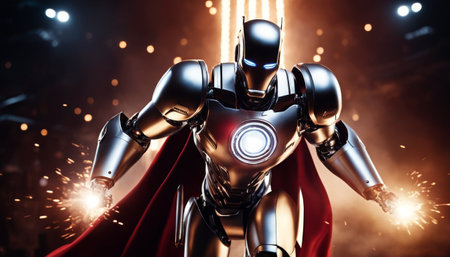 Heroic Robot in Dynamic Poseの素材