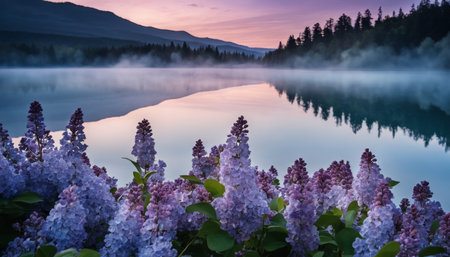 Tranquil Lake Dawnの素材