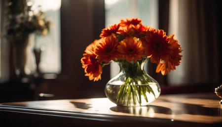 Gerbera Daisies in Morning Lightの素材