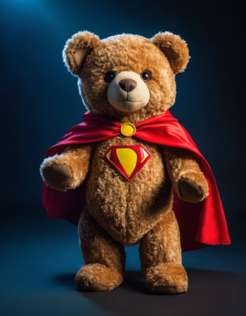 Superhero Teddy Bear Portraitの素材