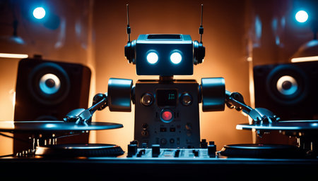 DJ Robot Spinning Recordsの素材