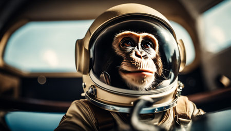 Space Monkey in Astronaut Suitの素材