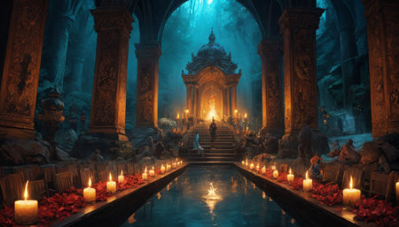 Mystical Temple Candlelight Ceremonyの素材