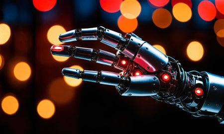 Robotic Hand with Light Effectsの素材