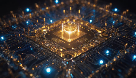 Quantum Processor Chip Glowの素材