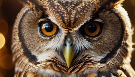 Intense Gaze of a Majestic Owlの素材