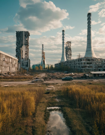 Abandoned Industrial Landscapeの素材