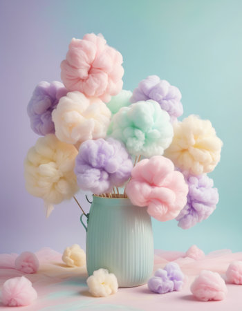 Pastel Clouds in Vaseの素材