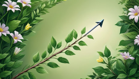 Artistic Concept of Growth and Directionの素材