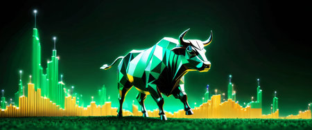 Bull Market in Green Glowの素材