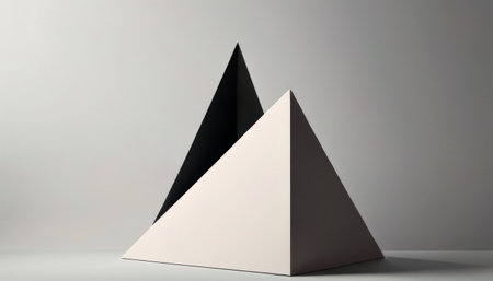 Abstract Geometric Pyramid Designの素材