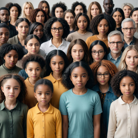 Diverse Group of People Standing Togetherの素材