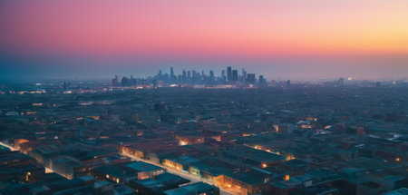 Dusk Over Urban Landscapeの素材