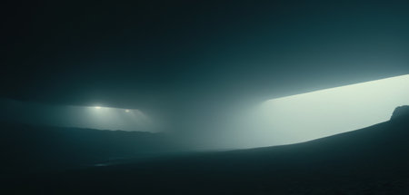 Mysterious Path Through Minimalist Landscapeの素材