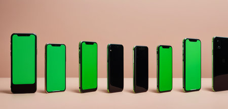 Array of Smartphonesの素材