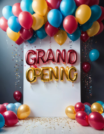 Grand Opening Celebration with Balloonsの素材