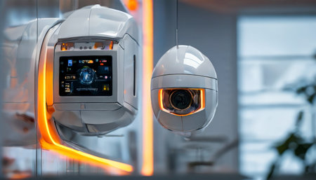 Futuristic medical technology with advanced robotic instrumentsの素材