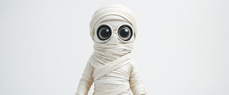 Cute mummy character with large eyesの素材