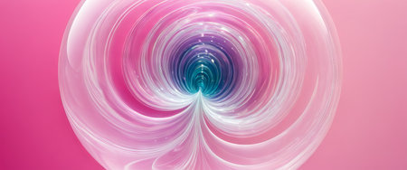 Abstract pink and blue circular vortex on a gradient backgroundの素材