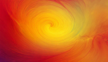 Vivid abstract swirl in warm huesの素材