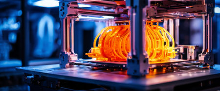 3D Printer in Action Creating a Complex Objectの素材