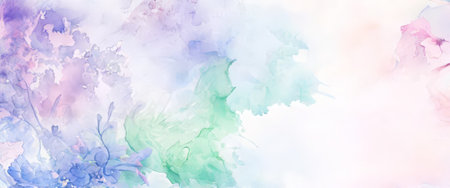 Soft watercolor abstract background in pastel tonesの素材