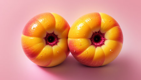 Abstract Juicy Fruits with Vibrant Colorsの素材