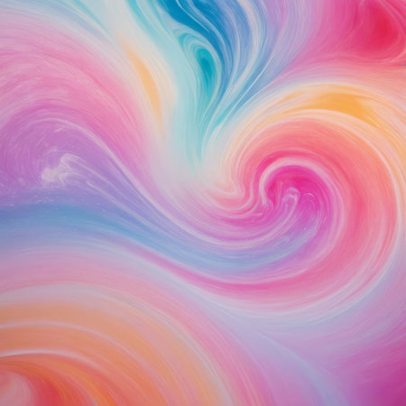 Vivid pastel swirl abstract background in pink and blue tonesの素材