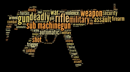 Military and war words cloud conceptの写真素材