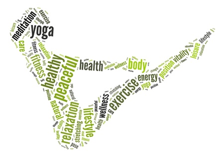 Health and fitness concept Yogaの写真素材