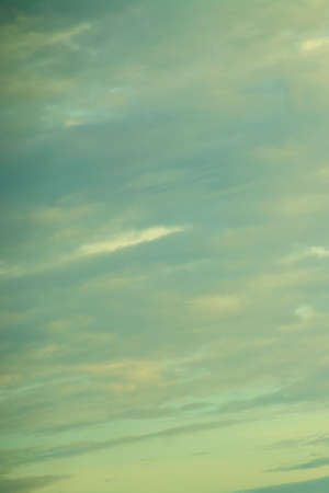 Beautiful aerial sky with big cute romantic blue clouds