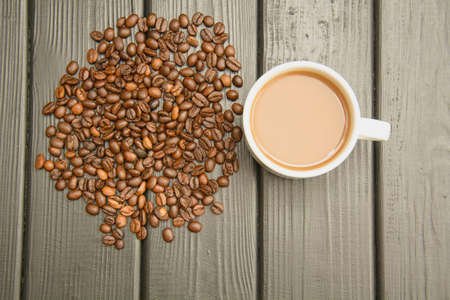 Background of beautiful delicious coffee beans