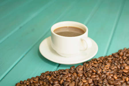 Background of beautiful delicious coffee beans