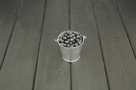 Ripe blueberries on a beautiful backgroundの写真素材